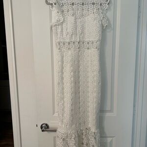 Petal and Pup white lace dress